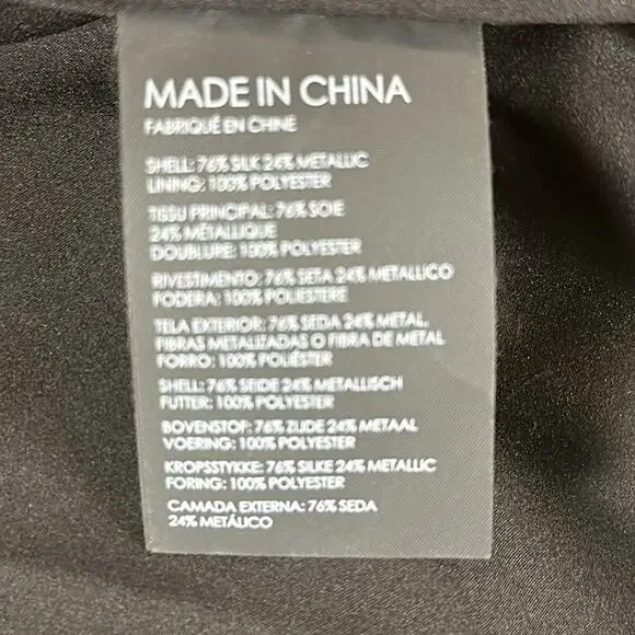 Club Monaco Silk Jacquard Slip Midi Dress Size 0 - Picture 12 of 12